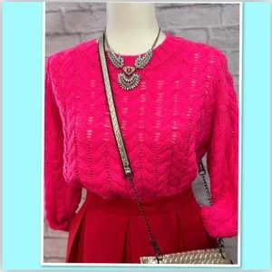 Beautiful Hot Pink Joe Fresh Sweater (EUC)